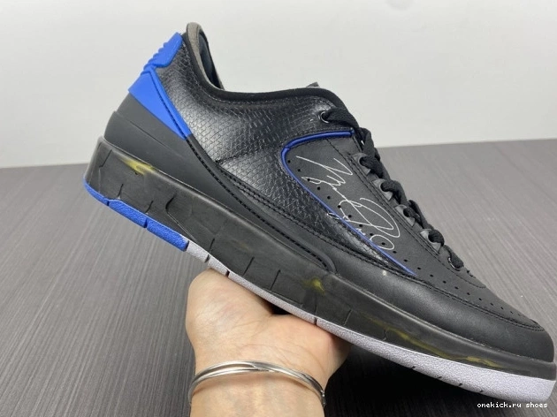 Rep SP Low Retro DJ4375-004 Jordan 2 Off-White Blue Black 0613